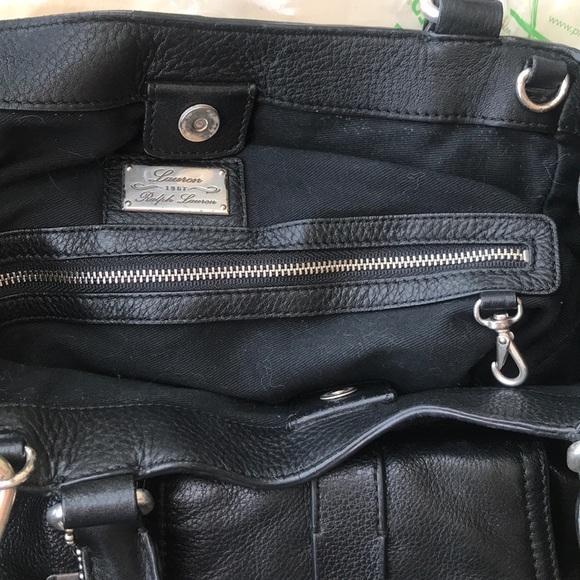 Ralph Lauren Governors Lodge Satchel Black - Picture 6 of 8